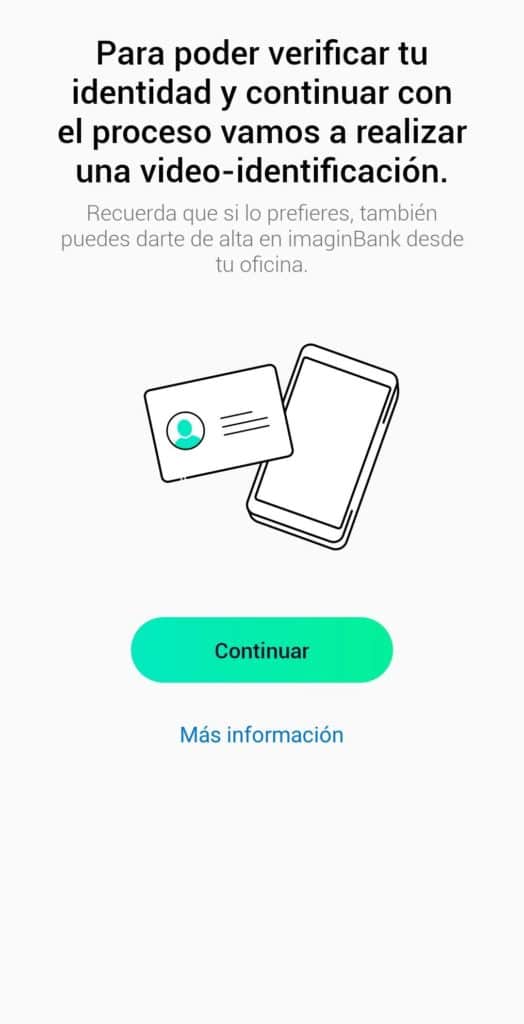 Realiza una videollamada para registrarte en Imagin Bank