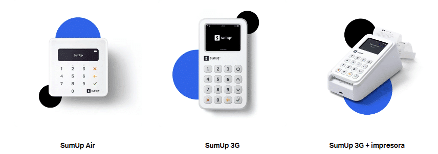 SumUp ofrece distintos modelos de datáfono.