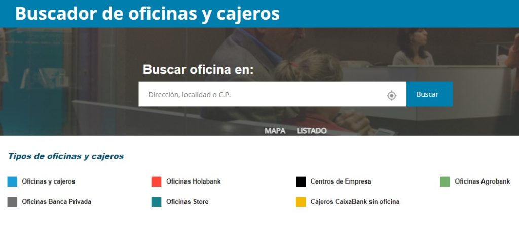 Buscador de cajeros CaixaBank